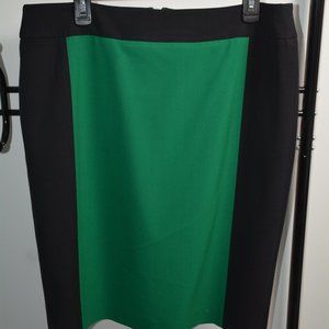Nine West, Size 14, Skirt; green and black